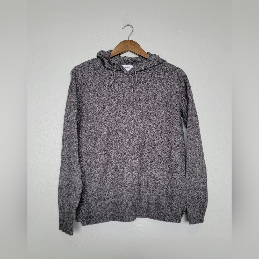Old Navy Heathered Gray Knit Oversized Hoodie
